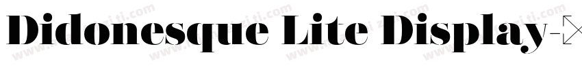 Didonesque Lite Display字体转换